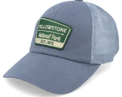 Raglan Bones Yellowstone National Park St. Blue Trucker - American Needle