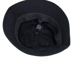Rain Hat Black Bucket - Jack Wolfskin