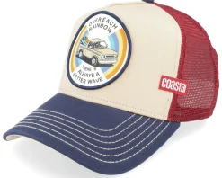 Rainbow Beige/Blue/Wine Trucker - Coastal
