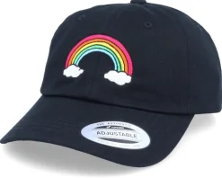 Rainbow Black Dad Cap Adjustable - Iconic