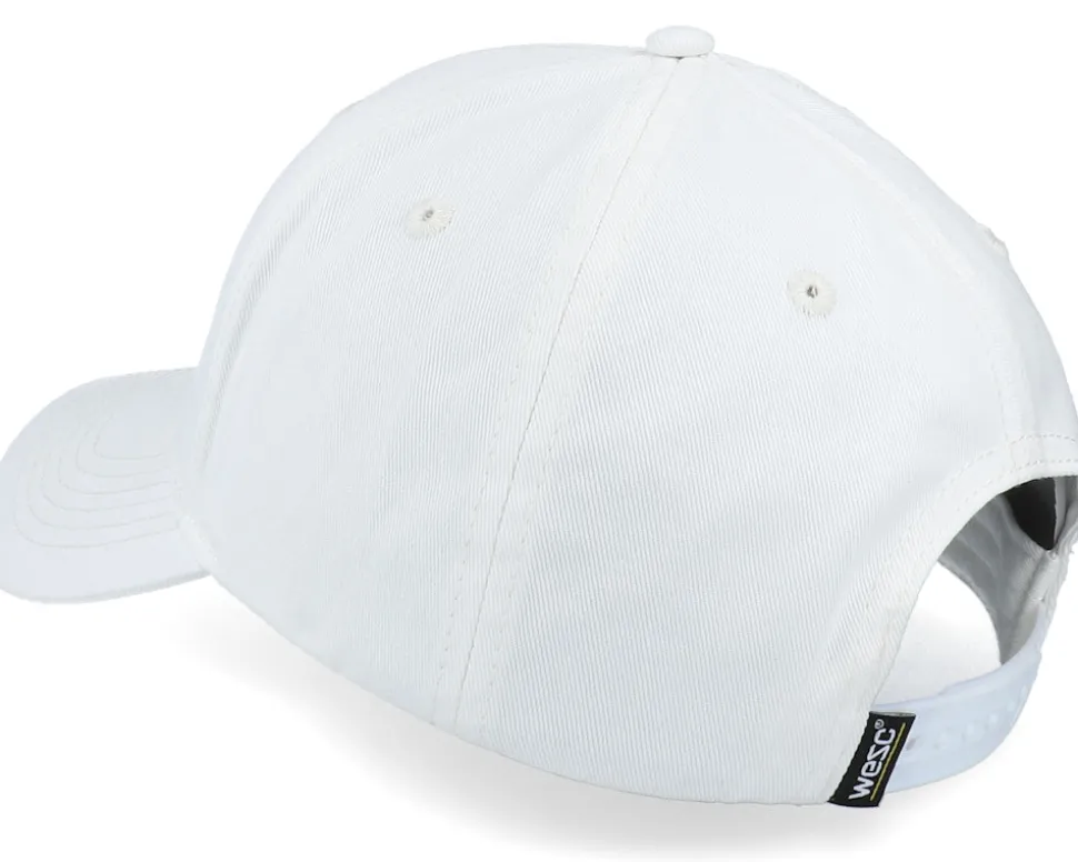 Rainbow Embroidered Logo Baseball Hat White Adjustable - Wesc