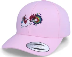 Rainbow Farting Unicorn Curved Pink Adjustable - Unicorns