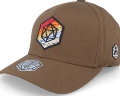 Rainbow Hex D20 Patch Brown - Flexfit