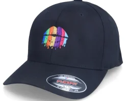 Rainbow Lips Black Flexfit - Iconic