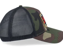 Rainier Twill Valin Ptch Camo/Black Trucker - American Needle