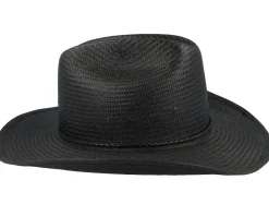 Range Straw Cowboy Hat Black Straw Hat - Brixton