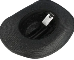 Range Straw Cowboy Hat Black Straw Hat - Brixton
