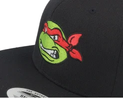 Raphael Face Black Snapback - TMNT