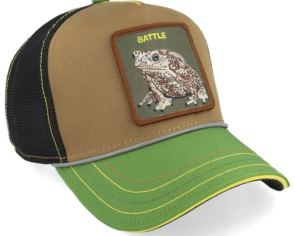 Rash, Zits, And Pimple- Insert Coin Brown/Black/Green/Black UV A-Frame Trucker - Goorin Bros.