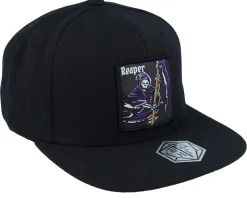 Reaper Box Patch Black Snapback - Critiql Hit