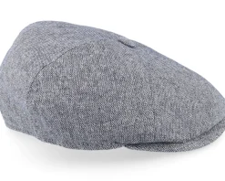 Rebel Silk/Wool Grey Flat Cap - MJM Hats