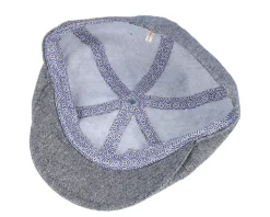 Rebel Silk/Wool Grey Flat Cap - MJM Hats