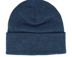 Red Batwing Embroidered Beanie Navy Blue Cuff - Levi's