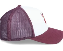 Red Beard Viking Logo White/Maroon Trucker - Vikings