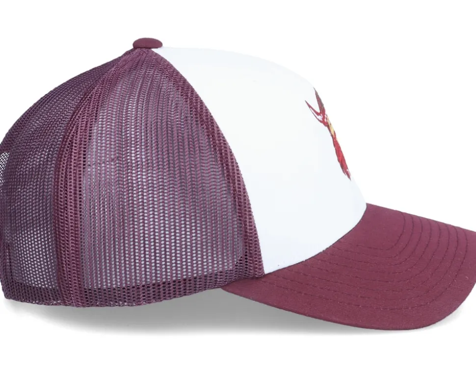 Red Beard Viking Logo White/Maroon Trucker - Vikings
