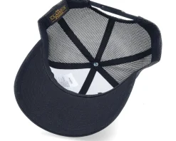 Red Fish Hook Logo Black Trucker - Skillfish