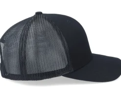 Red Lipstick Kiss Black Trucker - Iconic