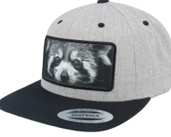 Red Panda Big Patch Heather Grey/Black Snapback - Calza Pennello