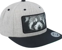 Red Panda Big Patch Heather Grey/Black Snapback - Calza Pennello