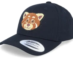Red Panda Chenille Patch Black Adjustable - Kiddo Cap