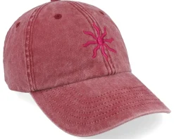 Red Sun Logo Red Dad Cap - Salty Soul