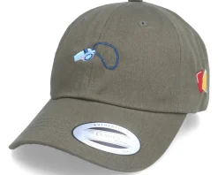 Referee Whistle Football Cards Olive Dad Cap - Forza