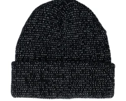 Reflective Black Cuff Blank Beanie - Beechfield