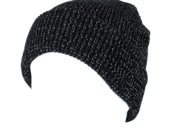 Reflective Black Cuff Blank Beanie - Beechfield