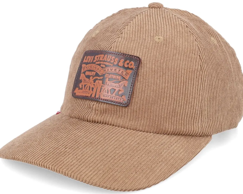 Relaxed Heritage Cap Dark Khaki Dad Cap - Levi's