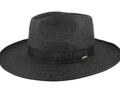 Reno Black/Black Straw Hat - Brixton