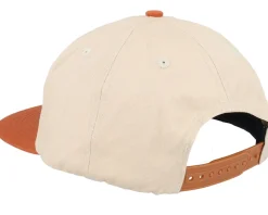 Retreat Cap Unbleached Beige/Orange Snapback - Santa Cruz