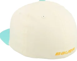 Retro 2 tone Hat Natural/Aqua Fitted - Bauer