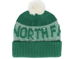 Retro Cabin Beanie Evergreen/White Pom - The North Face