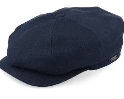 Retro Cap 409 Navy Newsboy Flat Cap - Wigéns