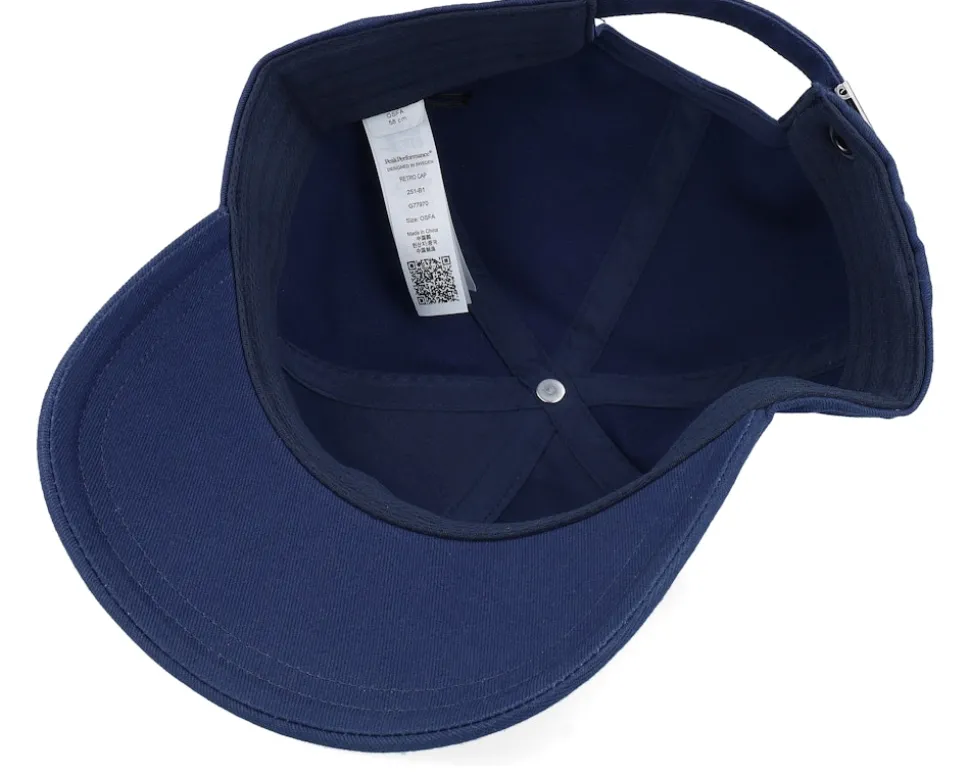 Retro Cap Blue Shadow/White Adjustable - Peak Performance