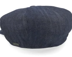 Retro Cap Indigo Newsboy Flat Cap - Wigéns