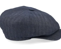 Retro Cap Indigo Newsboy Flat Cap - Wigéns