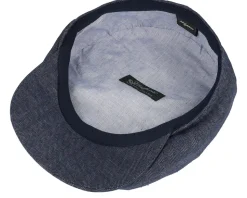 Retro Cap Indigo Newsboy Flat Cap - Wigéns