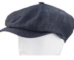 Retro Cap Indigo Newsboy Flat Cap - Wigéns