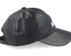 Retro Fake Leather Cap Black Dad Cap - Karl Kani