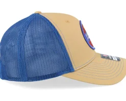 Retro Fishing Logo 112 Split Biscuit/True Blue Trucker - Skillfish