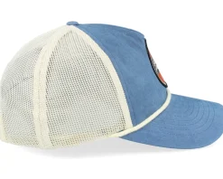 Retro Fishing Logo Bachelor Legion Blue/Sand/Cream Trucker - Skillfish