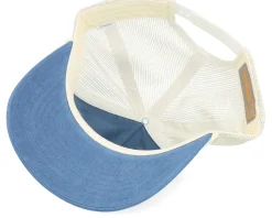 Retro Fishing Logo Bachelor Legion Blue/Sand/Cream Trucker - Skillfish