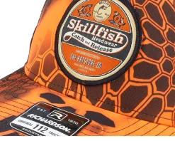 Retro Fishing Logo 112p Kryptek Inferno/Black Trucker - Skillfish