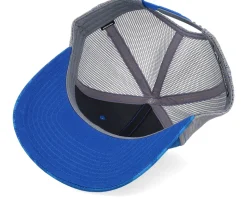 Retro Fishing Logo 112p Streak Royal Camo/Charcoal Trucker - Skillfish