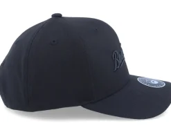 Retro Script 3D Logo Black 110 Adjustable - Bearded Man