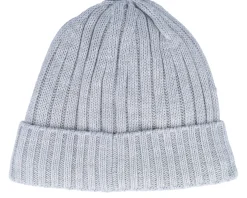 Rib Knit Beanie Grey Heather Cuff - Jack Wolfskin