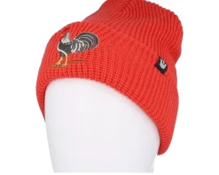 Ribbed Rooster Classic Knits Icon Embroidery Red Cuff - Goorin Bros.