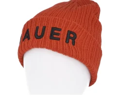 Ribbed Toque Fire Red Cuff - Bauer