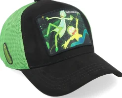 Rick & Morty Green/Black Premium A-Frame Trucker - Capslab